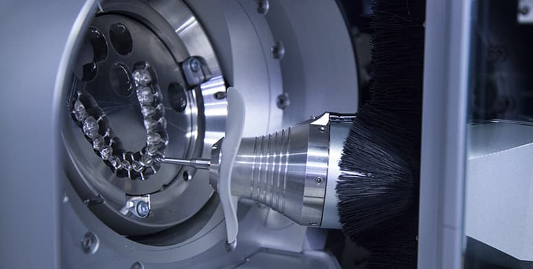 In-house milling equipment used in the Implants 4 Life dental laboratory